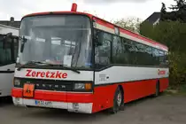 Setra S215 SL von Zeretzke Reisen. Aufgenommen am 11.04.2010 auf dem Abstellplatz von Zeretzke Reisen in Castrop Rauxel w�hrend der ersten Dortmunder Fotosonderfahrt.