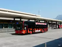 Stadtbus Chur - Mercedes Citaro GR 97505 bei den Haltestellen vor dem Bahnhof in Chur am 22.04.2011