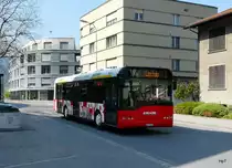 Stadtbus Chur - Solaris  GR 97507 unterwegs hinter dem Bahnhof in Chur am 22.04.2011

