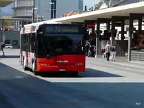 Stadtbus Chur - Solaris  GR 97520 bei den Haltestellen vor dem Bahnhof in Chur am 22.04.2011

