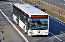 MB Citaro der RVK (Regional-Verkehr-Kln) auf der A61 bei Rheinbach - 17.02.2011