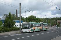 MAN NGE 152, Obus 030 der BBG-Eberswalde in Finow am 16.05.2011