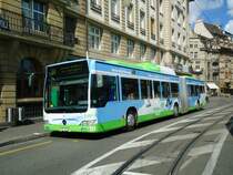 BVB Basel - Nr. 728/BS 6687 - Mercedes Citaro am 16. Mai 2011 in Basel, Schifflnde (mit Vollwerbung fr  erdgas biogas )
