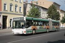 MAN NGE 152, Obus 030 der BBG-Eberswalde am 19.05.2011 in Eberswalde (Stadt).
