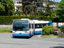 VMCV - VanHool Trolleybus Nr.7 unterwegs in Vevey am 07.05.2011
