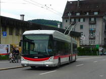 VBSG - Hess-Swisstrolley BGT-N2C Nr.183 unterwegs auf der Linie 3 in St.Gallen bei der Haltestellen bei den OLMA Messehallen am 14.05.2011
