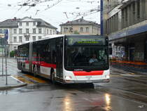 VBSG - MAN Lion`s City  Nr.271  SG 198271 unterwegs auf der Linie 7 in St.Gallen vor dem Bahnhof am 14.05.2011
