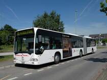 Mercedes Citaro der AAGL mit der Betriebsnummer 94 macht neu Werbung f�r die erste CD von MAYA WIRZ, der Gewinnerin der Show Die  gr�ssten Schweizer Talente . Ich hoffe, dass Ihr Traum wahr wird! Die Aufnahme entstand am 24.05.2011 an der Haltestelle in Augst.