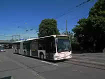 Mercedes Citaro der AAGL mit der Betriebsnummer 94 macht neu Werbung f�r die erste CD von MAYA WIRZ, der Gewinnerin der Show Die  gr�ssten Schweizer Talente . Ich hoffe, dass Ihr Traum wahr wird! Die Aufnahme entstand am 24.05.2011 an der Breite in Basel.