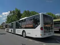 Mercedes Citaro der AAGL mit der Betriebsnummer 94 macht neu Werbung f�r die erste CD von MAYA WIRZ, der Gewinnerin der Show Die  gr�ssten Schweizer Talente . Ich hoffe, dass Ihr Traum wahr wird! Die Aufnahme entstand am 24.05.2011 an der Haltestelle in Augst.