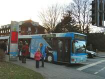 MAN-Gelenkbus in M�nster, Dezember 2007