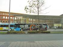 Stadtbusverkehr in M�nster am Hauptbahnhof, Dezember 2007