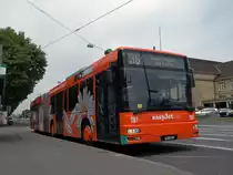 Man Bus mit der Betriebsnummer 787 und der Easy Jet Werbung auf der Linie 36 am Badischen Bahnhof in Basel. Die Aufnahme stammt vom 10.05.2011.