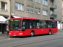 Mercedes Citaro FR JS 192 der SBG auf der Linie 31 an der Haltestelle Universittsspital in Basel unterwegs.
