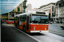 Aus dem Archiv: TL Lausanne - Nr. 739 - FBW/Hess Trolleybus am 15. April 1998 in Lausanne, Chauderon
