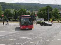 Ein MAN Lions City von DB Rhein Neckar Bus in Heidelberg am 27.05.11