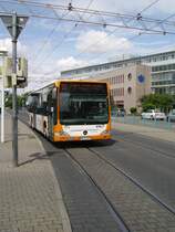 Ein Mercedes Benz Citaro des RNV auf der Linie 33 in Heidelberg Hbf am 27.05.11