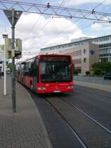 Ein Mercedes Benz Citaro G des DB Rhein Neckar Bus in Heidelberg Hbf am 27.05.11