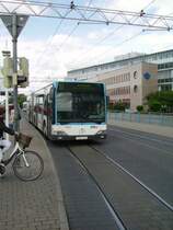 Ein Mercedes Benz Citaro des RNV in Heidelberg Hbf auf der Linie 32 am 27.05.11