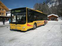 Hier sieht man einen MAn/Gppel der Grindelwaldbus AG am Oberen Gletscher. Aufnahme: 23.2.11