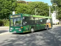 Ein Mercedes 405 N der Firma D�hler-Reisen bef�hrt am 29.05.2011 m Auftrag der CVAG die Buslinie E83 Chemnitz-Gablenz - Euba.