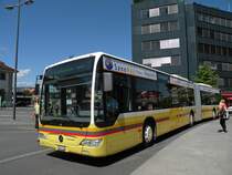 Mercedes Citaro der STI mit der Betriebsnummer 137 fhrt am Bahnof Thun ein. Die Aufnahme stammt vom 18.05.2011.