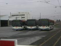 Busse auf dem Betriebshof Sieker der moBiel GmbH

v.R.n.L: Wagen 621 - Wagen 769 - Wagen 624
