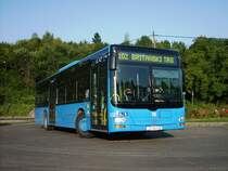 Linie 102 auf der Endhaltestelle Mihaljevac.