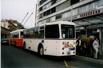 Aus dem Archiv: TL Lausanne - Nr. 961 - Rochat/Lauber Personenanh�nger am 21. M�rz 1999 beim Bahnhof Lausanne