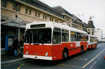 Aus dem Archiv: TL Lausanne - Nr. 772 - NAW/Lauber Trolleybus am 21. M�rz 1999 beim Bahnhof Lausanne