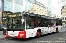 KBS (K VK 821) mit Werbung fr den Malerbetrieb Billotin. 
Aufgenommen am Neumarkt in Kln, 19.11.2010.