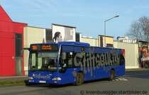 EVAG 3411 (E VG 3411) mit Werbung fr die Stiftsquelle. 
Aufgenommen am HBF Bottrop, 22.11.2010.