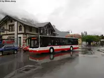 Zentralbahn/PU Dillier Nr. 11 (MAN Lion's City A20) am 14.5.2011 beim Bhf. Meiringen. F�r die zahlreichen Bahnersatzdienste auf der Zentralbahn beschaffte diese einen eigenen Bus, der bei PU Dillier untergebracht ist, und auch mit dessen Personal gefahren wird. An diesem Tag war er im Einsatz, da eine defekte Lok die Strecke Sarnen - Meiringen blockierte.