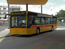 Mercedes Citaro mit der Betriebsnummer 92 auf der Linie 63 am Bahnhof in Dornach. Die Aufnahme stammt vom 07.06.2011.