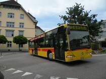 Mercedes Citaro mit der Betriebsnummer 97 auf der fahrt ins Depot beim Bahnhof in Dornach. Die Aufnahme stammt vom 07.06.2011.