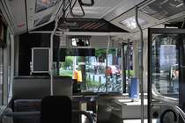 Innenraum eines Citaro Irvine der stra, an der Haltestelle Peiner Strae,am 06.06.2011.