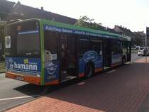 Solaris der stra (Wagen Nr 7945), am Endpunkt August-Hohlweg-Platz am 07.06.2011 in Hannover.
