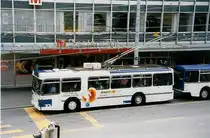 Aus dem Archiv: TL Lausanne - Nr. 728 - FBW/Hess Trolleybus am 7. Juli 1999 in Lausanne, Place Riponne