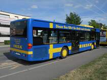 Mercedes Citaro der AAGL mit der Betriebsnummer 78 und der IKEA Vollwerbung auf der Linie 70 in Augst. Die Aufnahme stammt vom 28.05.2011.