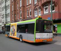 Wagen NR 7919, von Tpy Solaris Urbino an der Haltestelle Lindener Marktplatz am 07.06.2011.