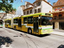 TN Neuchtel - NAW Hess-Trolleybus Nr.114 unterwegs in der Stadt Neuchtel am 18.05.2011