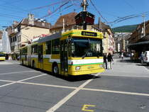 TN Neuchtel - NAW Hess-Trolleybus Nr.117 unterwegs in der Stadt Neuchtel am 18.05.2011