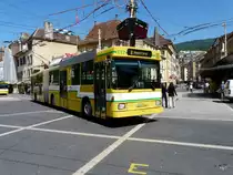 TN Neuch�tel - NAW Hess-Trolleybus Nr.117 unterwegs in der Stadt Neuch�tel am 18.05.2011