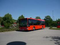 Ein Merces-Benz -Citaro von RBS-Stuttgart, In Sindelfingen im Berufsverkehr von Daimler-Benz.