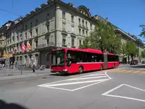 Mercedes Citaro mit der Betriebsnummer 864 auf der Linie 19 in der Bundesgasse in Bern. Die Aufnahme stammt vom 18.05.2011.