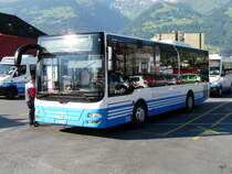BSW - MAN Lion`s City Nr.314 SG 297506 bei den Bushaltestellen beim Bahnhof Sargan am 24.05.2011