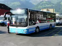 BSW - MAN Lion`s City Nr.314 SG 297506 bei den Bushaltestellen beim Bahnhof Sargan am 24.05.2011