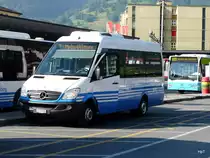 BSW - Mercedes Sprinter Nr.303 SG 327080 bei den Bushaltestellen beim Bahnhof Sargan am 24.05.2011