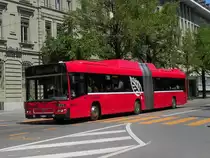 Volvo Bus mit der Betriebsnummer 821 auf der Linie 10 in der Bundesgasse in Bern. Die Aufnahme stammt vom 18.05.2011.