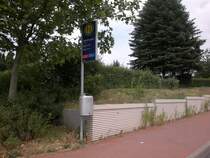 Bushaltestelle (Ankunft der Linien 128 & 129) in Hannover Wettbergen), am 07.06.2011.